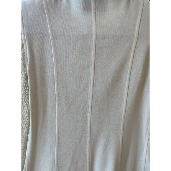 Chanel Womens Ivory Wool & Cotton Textured Button-Up Blazer Jacket Size M - Picture 12 of 16